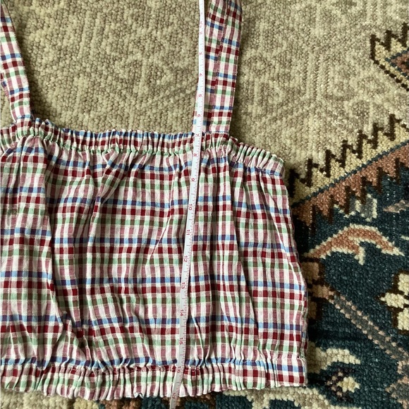 [Madewell] Crop Tank Top in Rainbow Gingham Small - Picture 4 of 8